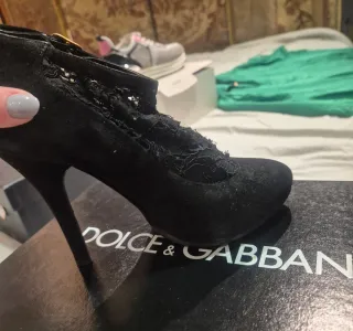 Botines Dolce & Gabbana encaje negro