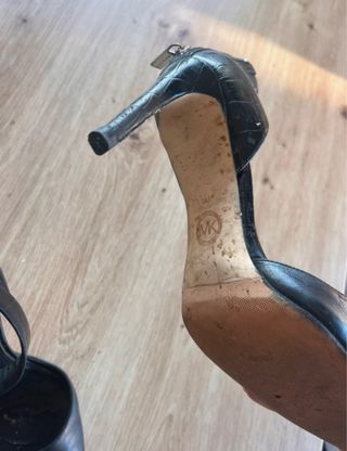 Zapatos Michael Kors Negros Tacón Ancho