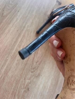 Zapatos Michael Kors Negros Tacón Ancho