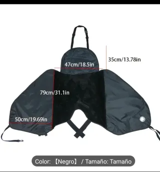 Manta Térmica para Scooter Negra