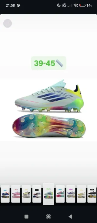 Botas de fútbol Talla 45