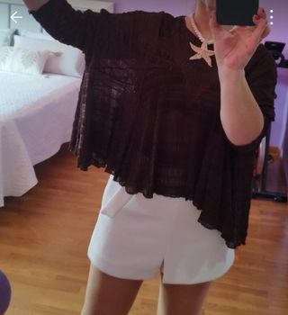 Top capa Zara, da talla para M