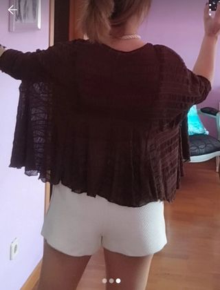 Top capa Zara, da talla para M