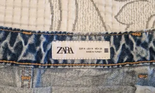 Minifalda Zara denim con cordones