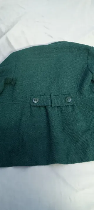 Chaqueta verde de tela
