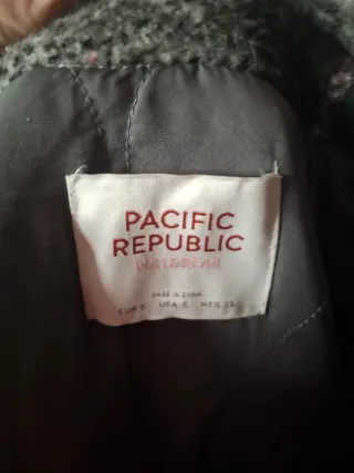 Chaqueta cuadros oversize rosa y negro