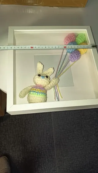 Quadro Decorativo para foto,coelho ,balões luzes l