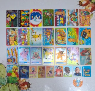 Lotto Card Disney, Wrestling, Garfield, Simpson