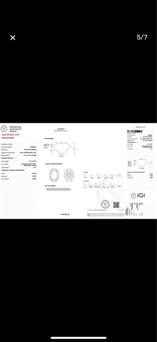 Diamante natural oval 0,31 ct VS1 color champagne