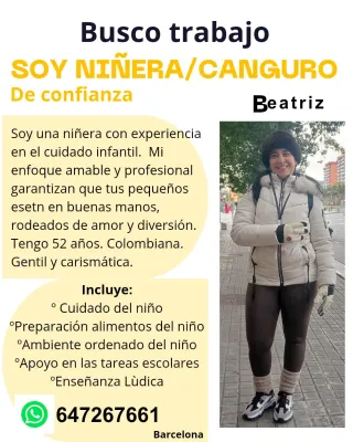 Niñera Nanny. Canguro