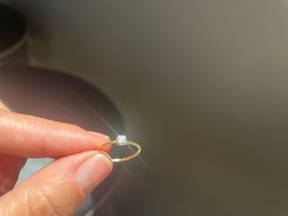 Anillo Oro 18k Diamante Talla Brillante