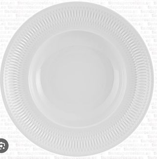 6 Platos Redondos Porcelana Blanca