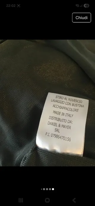 Vestito verde velluto costine piccole tg 40