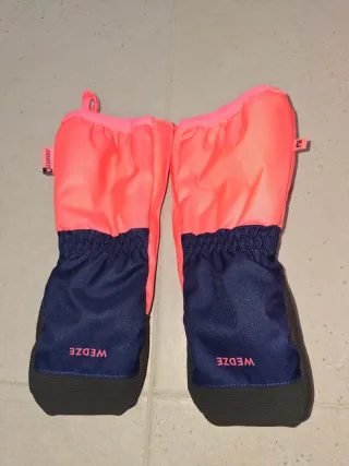 Peto esquí Wedze niños 5-6 años y guantes a juego
