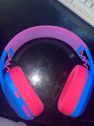 Cascos Logitech Azul y Rosa