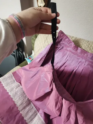 Falda flamenca niña pañal rosa