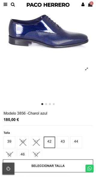 Zapatos de vestir Paco Herrero azul