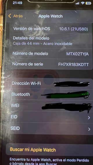 Apple Watch Series 4 inox 44 mm