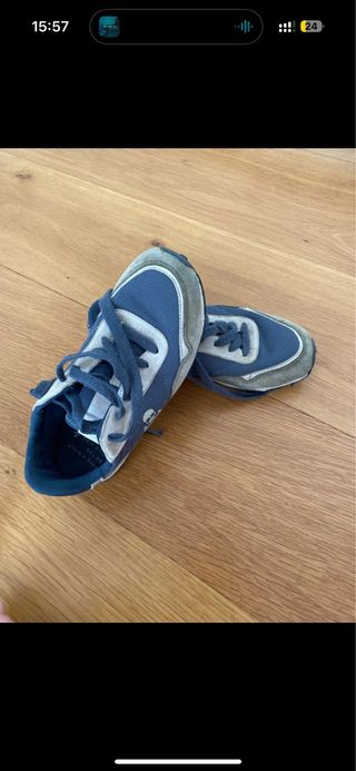 Zapatos Scalpers azules y verde oliva