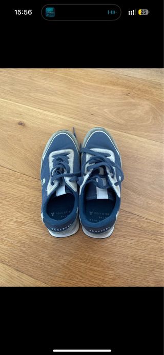 Zapatos Scalpers azules y verde oliva