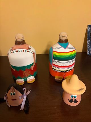 Bottiglie di Liquore Messicano Decorate