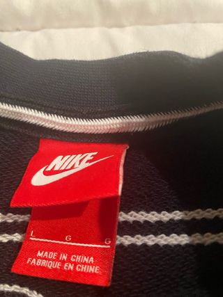 Jersey Nike Rayas Negras y Blancas