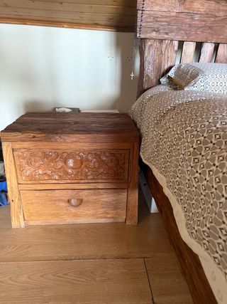 Cama Balinesa Madera Maciza 2x2