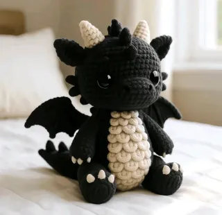 Peluche Drago Fatto a Mano