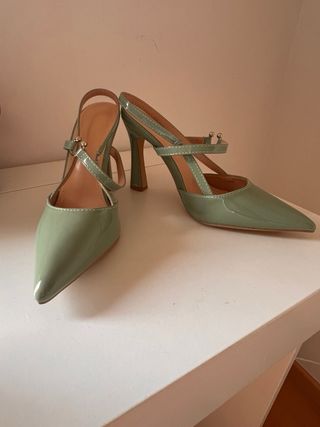 Zapatos de tacón verdes NUEVOS