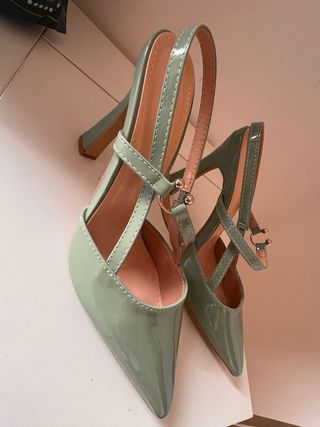 Zapatos de tacón verdes NUEVOS