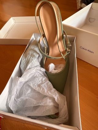 Zapatos de tacón verdes NUEVOS