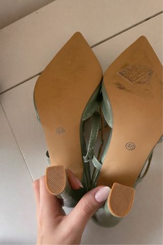 Zapatos de tacón verdes NUEVOS