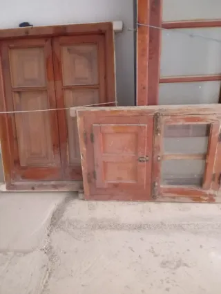 Ventanas de madera antigua