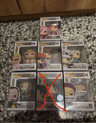 Lote 6 Funko Pop One Piece