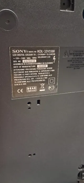 TV Sony BRAVIA 32 Negra