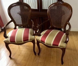 Conjunto 6 sillas y 2 sillones comedor