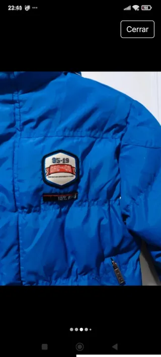 Plumífero abrigo de nieve URE azul