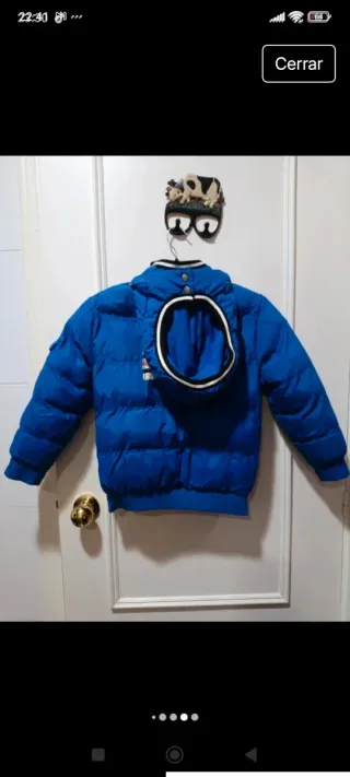 Plumífero abrigo de nieve URE azul