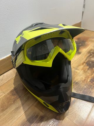 Casco Motocross HJC mx2 Amarillo Negro