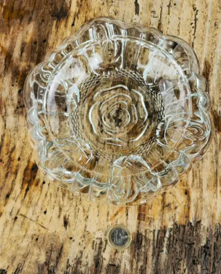 Cenicero de cristal vintage