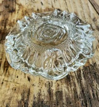 Cenicero de cristal vintage