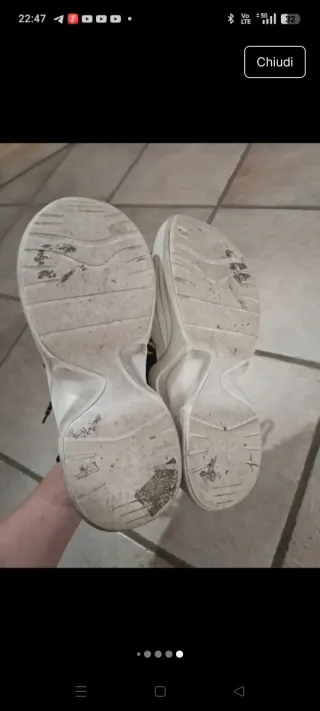 Scarpe Naked Wolfe silver glitter