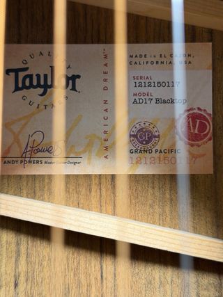 Taylor AD17 Black Top Guitarra Acústica