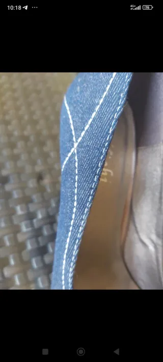 Scarpe décolleté jeans blu n 38