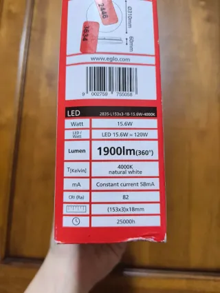 Lampada soffitto LED EGLO 1900 Lumen 4000K