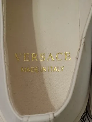 Zapatos Versace Blancos.
