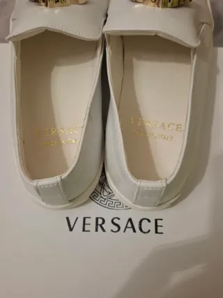 Zapatos Versace Blancos.