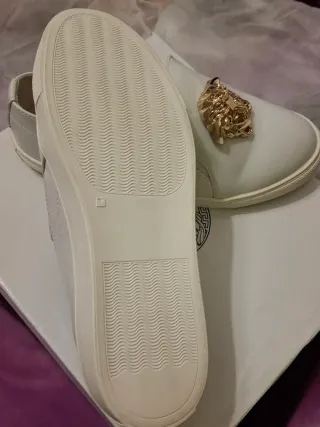Zapatos Versace Blancos.