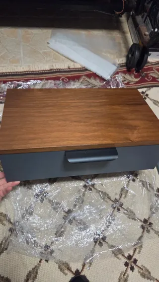 2 Mesas de Cabeceira Madeira Suspensas