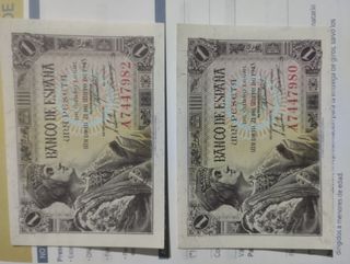 Billete 1 Peseta Banco de España 1943